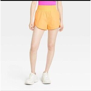 Women's All in Motion High Rise Crinkle Shorts Light Orange